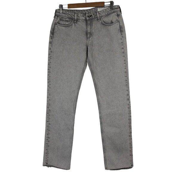 Rag & Bone Dre‎ Raw Hem Boyfriend Jeans Women’s Size 28 Gray Casual - Picture 1 of 16